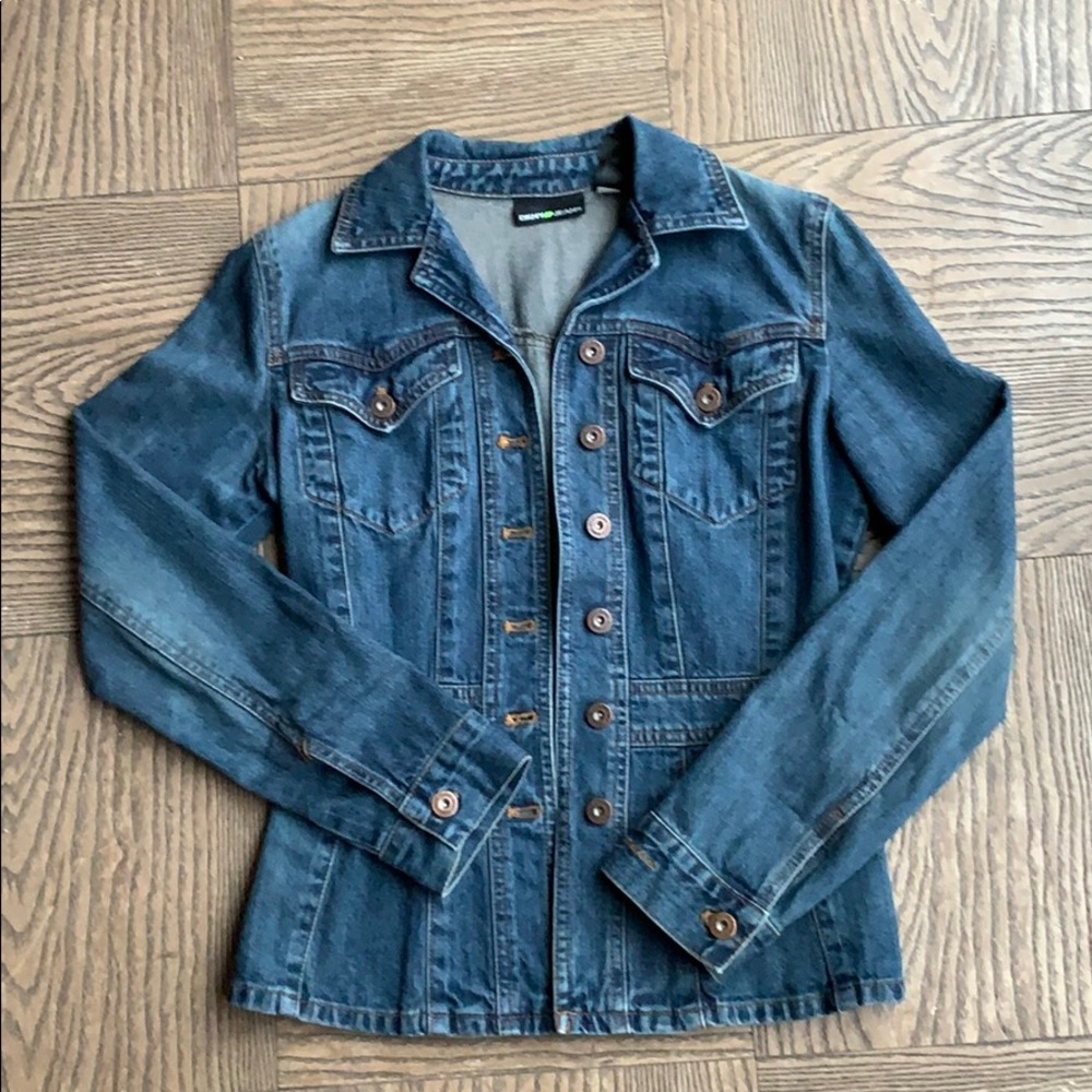 DKNY JEANS Blue Denim Jacket XS
